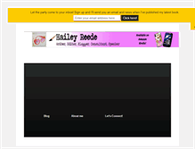 Tablet Screenshot of haileyreede.com